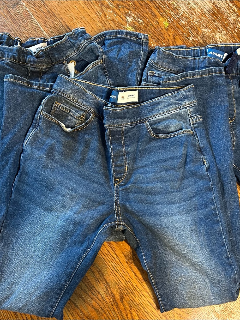 Old Navy girls Blue Skinny Jeans bundle-3 pairs size xl